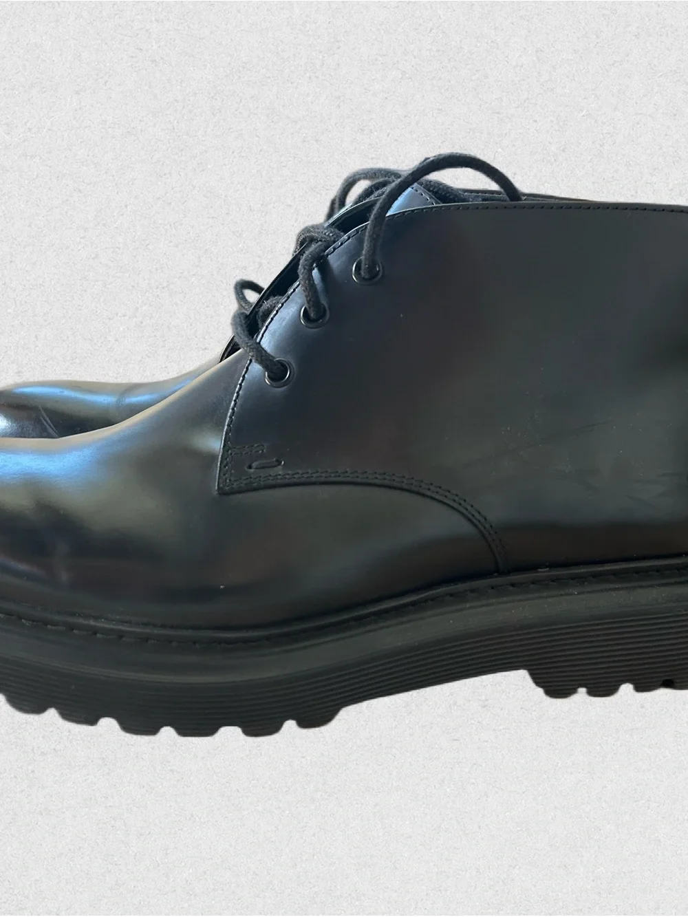 Men's Black Chukka Lace-Up Boots